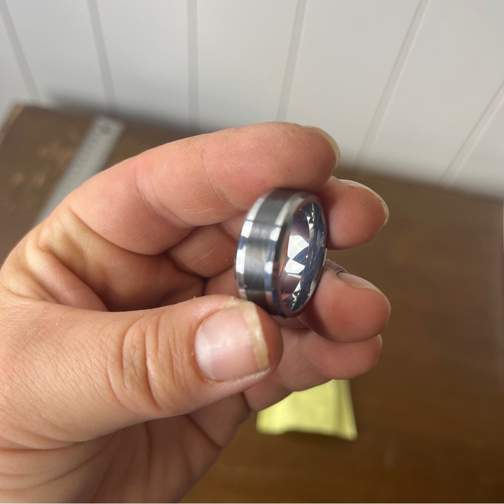 Elegant Two-Tone Men's Ring